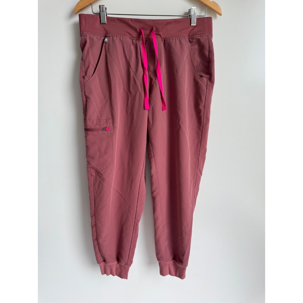 FIGS Technical Collection Pink Scrub Joggers W23SW2016P Women med petite medical